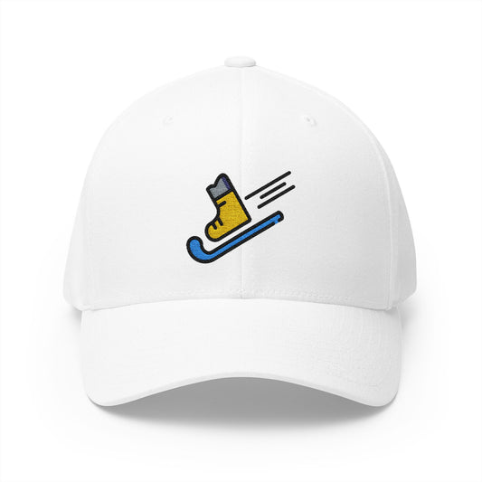Skis Emoji White Cap – Premium by Capmoji