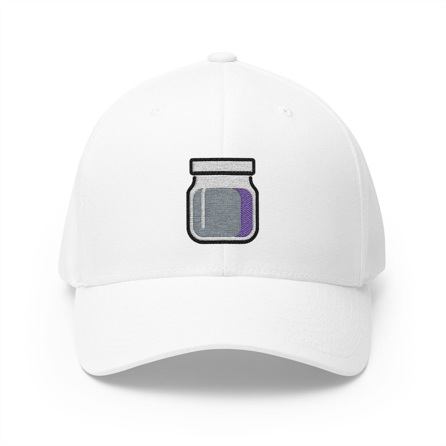 Jar With Purple Content Emoji White Cap – Premium by Capmoji