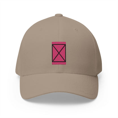 White Square Emoji Khaki Cap – Premium by Capmoji