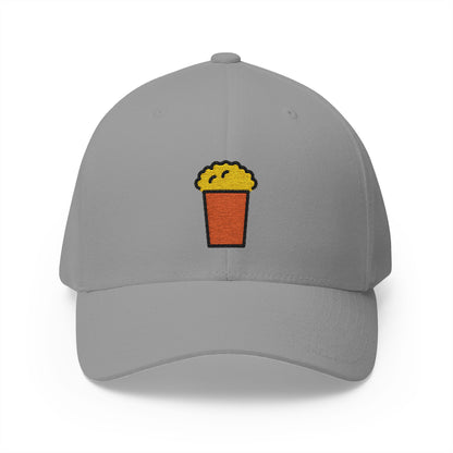 Popcorn Emoji Grey Cap – Premium by Capmoji