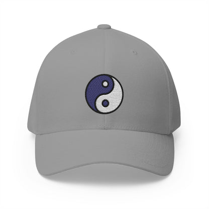 Yin Yang Emoji Grey Cap – Premium by Capmoji