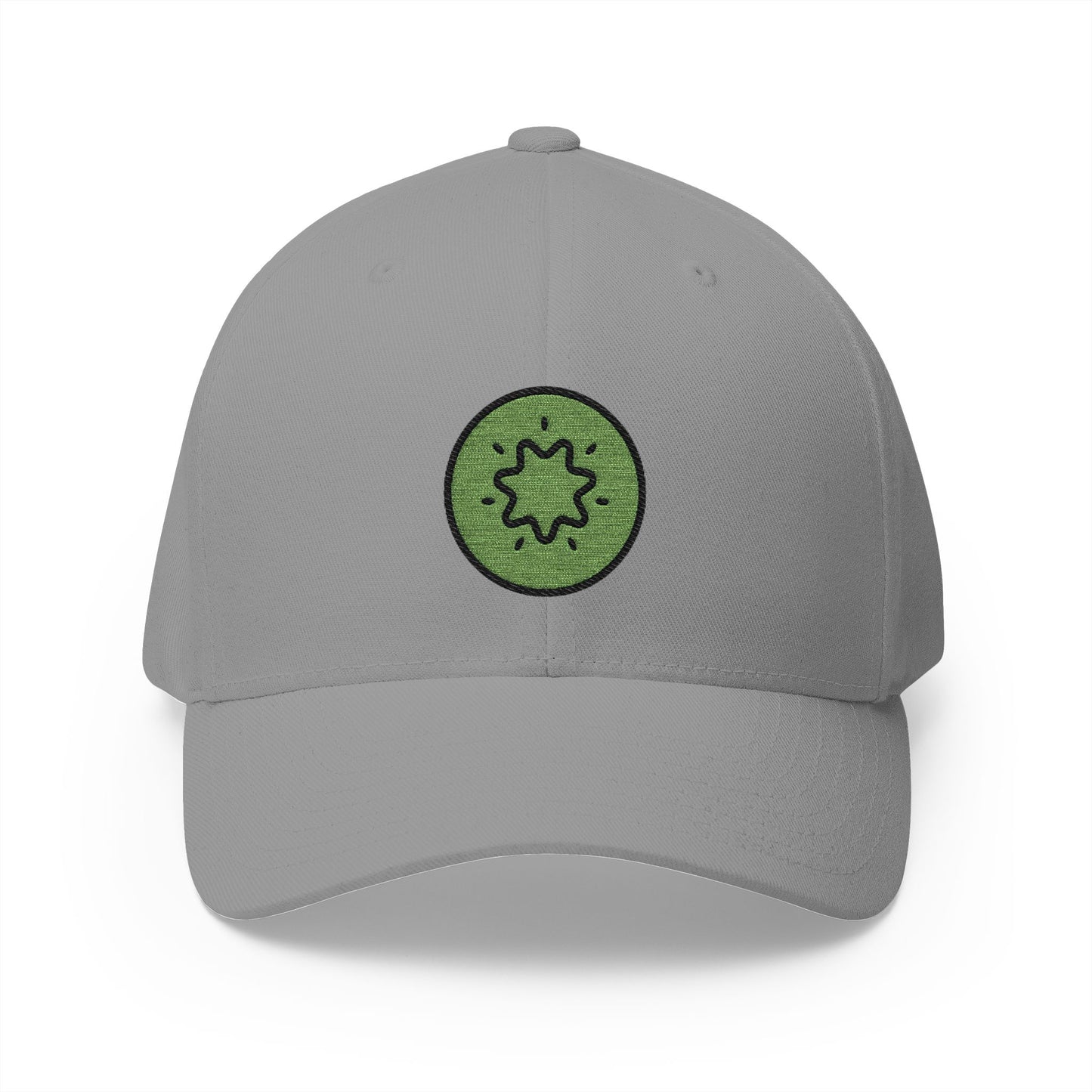 Kiwi Fruit Emoji Grey Cap – Premium by Capmoji