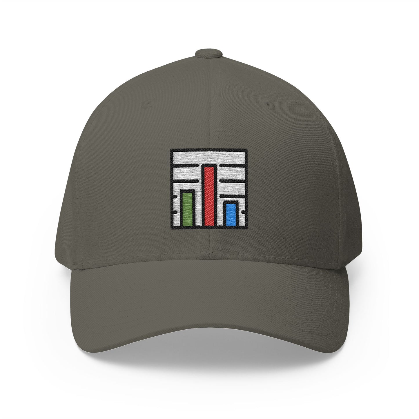 Bar Chart Emoji Olive Cap – Premium by Capmoji