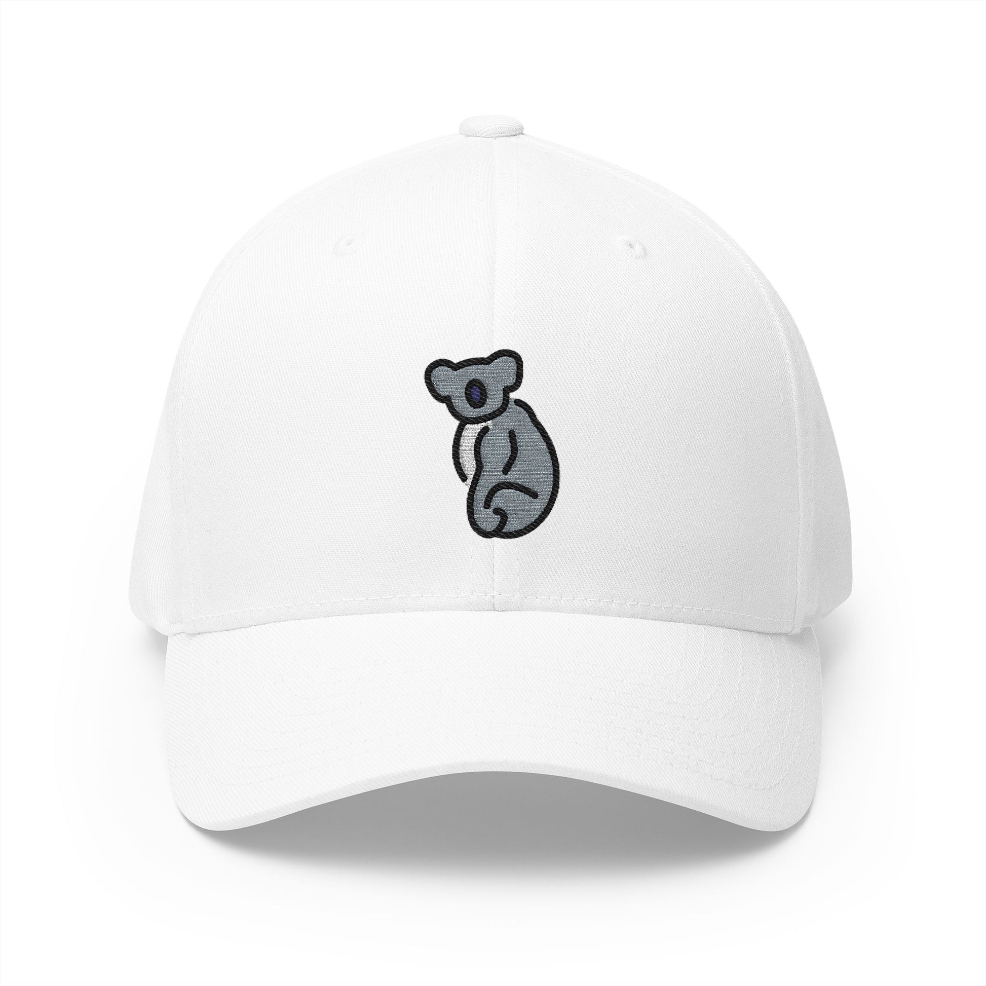 Koala Emoji White Cap – Premium by Capmoji