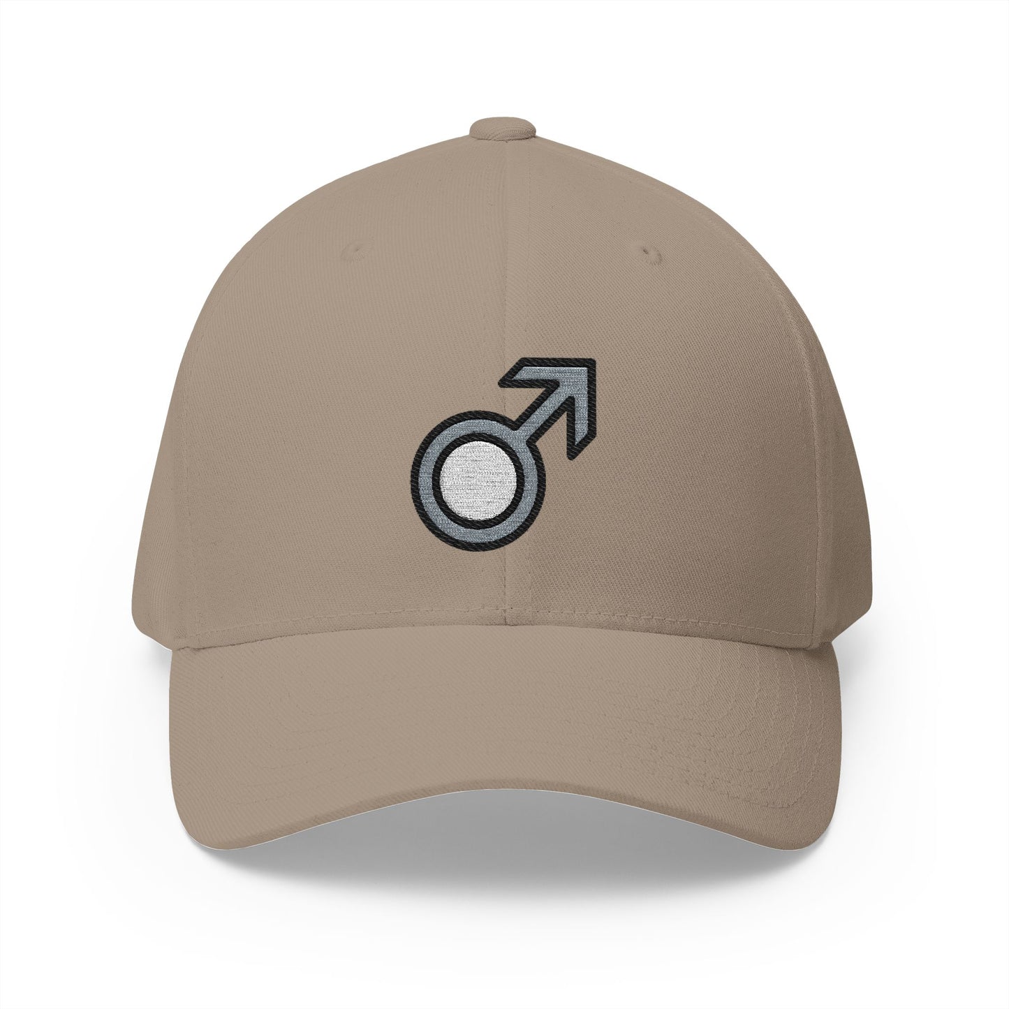 Male Sign Emoji Khaki Cap – Premium by Capmoji