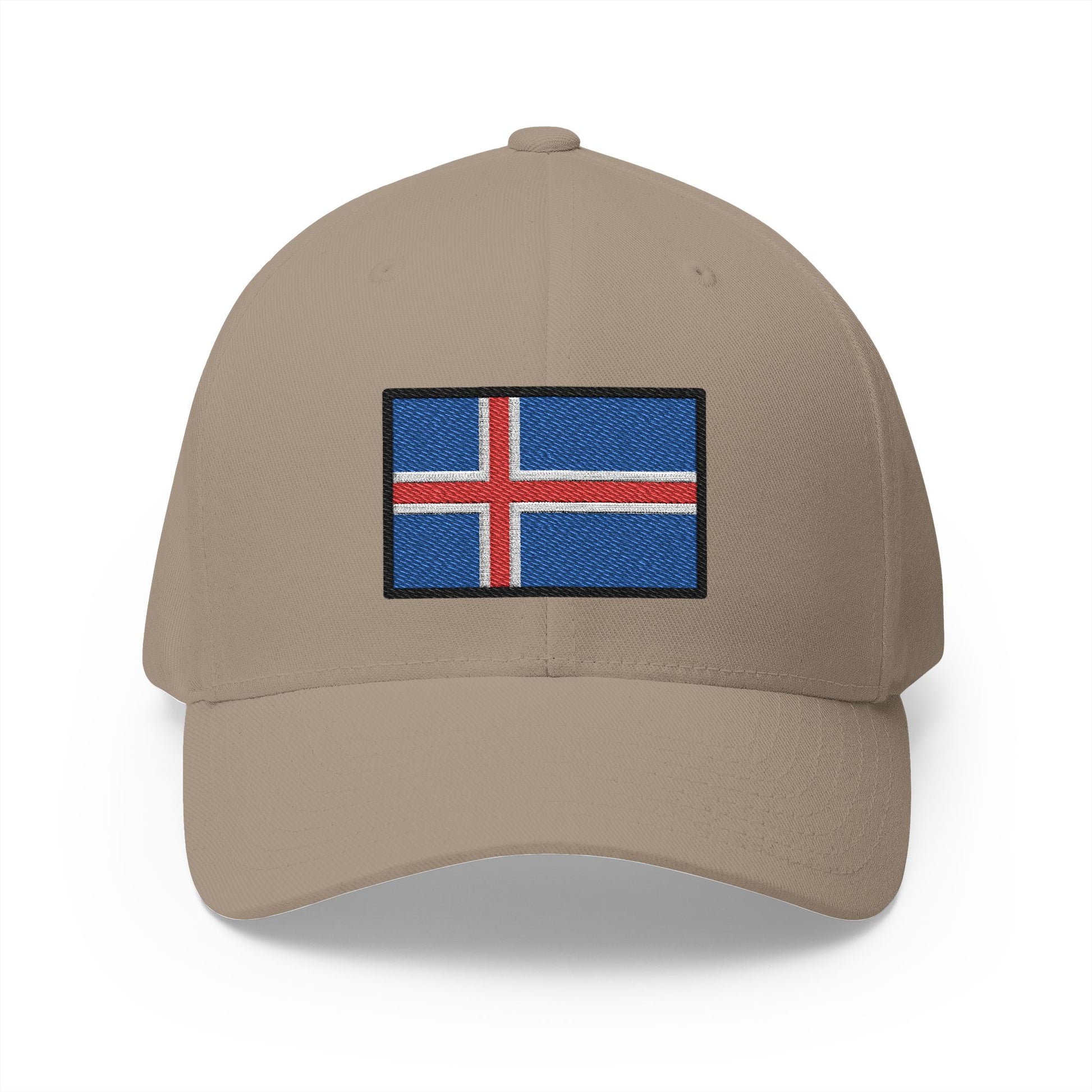 Flag: Iceland Emoji Khaki Cap – Premium by Capmoji