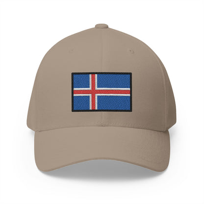 Flag: Iceland Emoji Khaki Cap – Premium by Capmoji