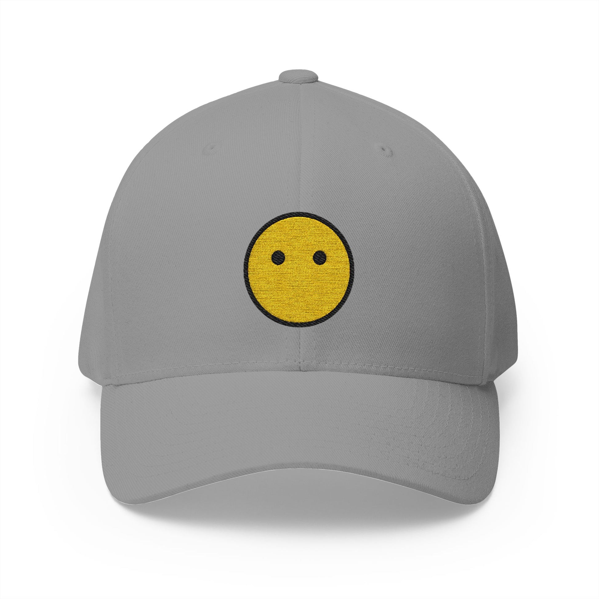 Face Without Mouth Emoji Grey Cap – Premium by Capmoji