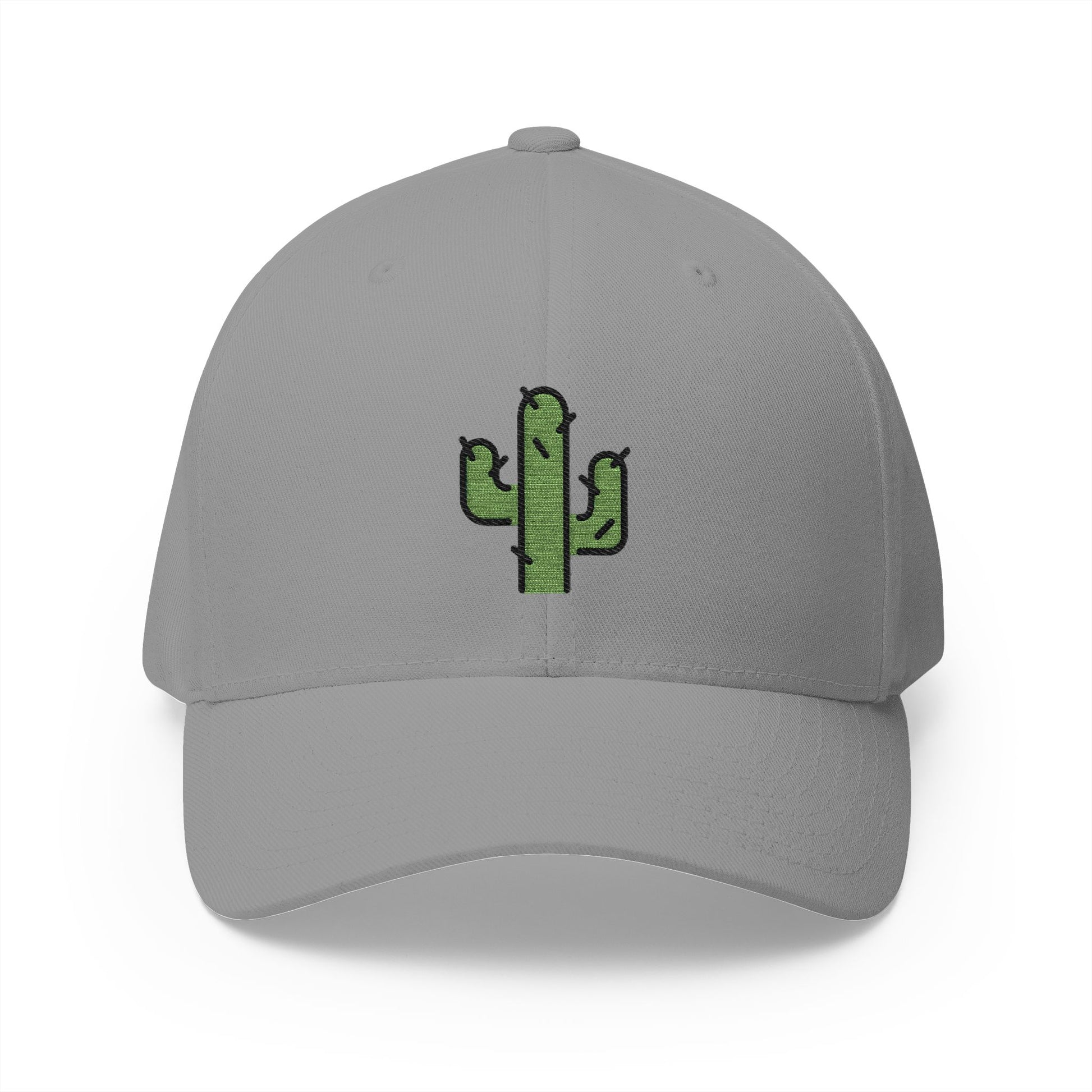 Cactus Emoji Grey Cap – Premium by Capmoji
