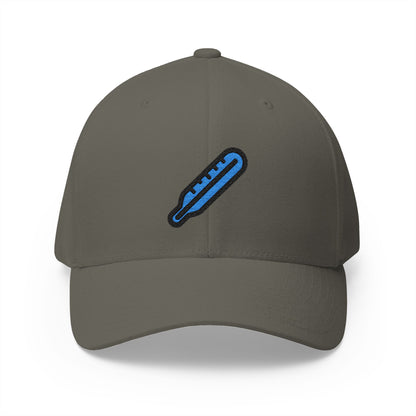 Clinical Thermometer Emoji Olive Cap – Premium by Capmoji