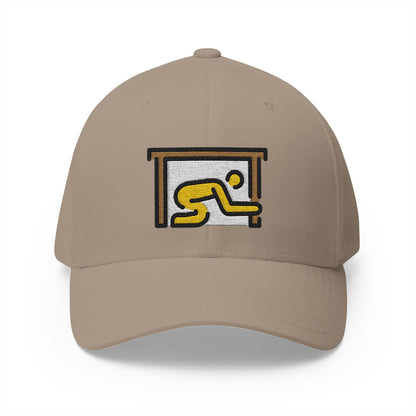 Drop Cover Hold Emoji Khaki Cap – Premium by Capmoji