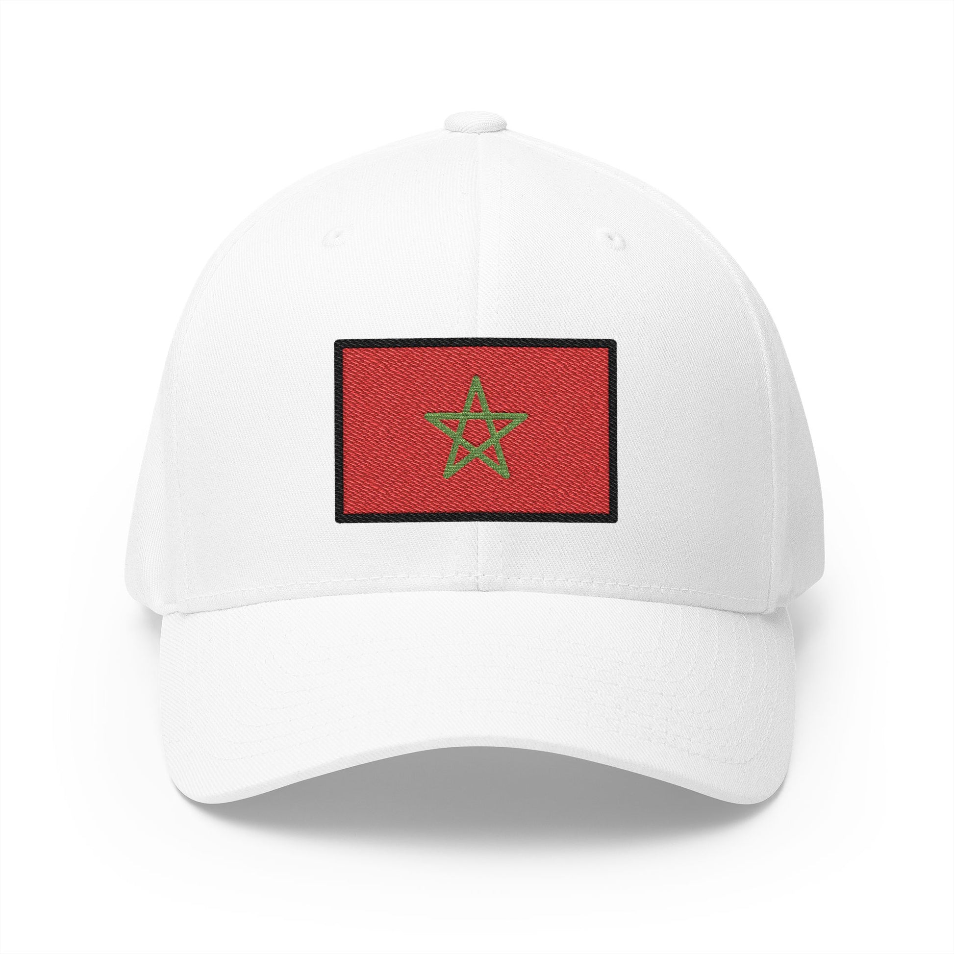 Flag: Morocco Emoji White Cap – Premium by Capmoji