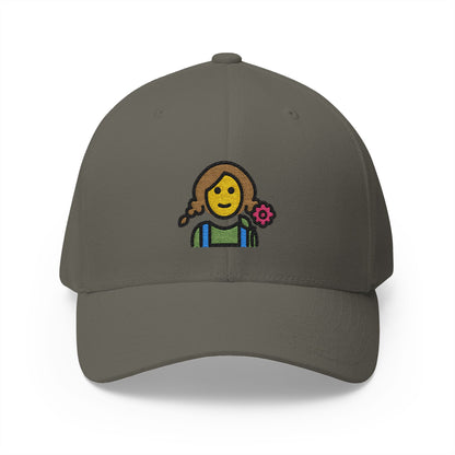 Gardener Woman Emoji Olive Cap – Premium by Capmoji