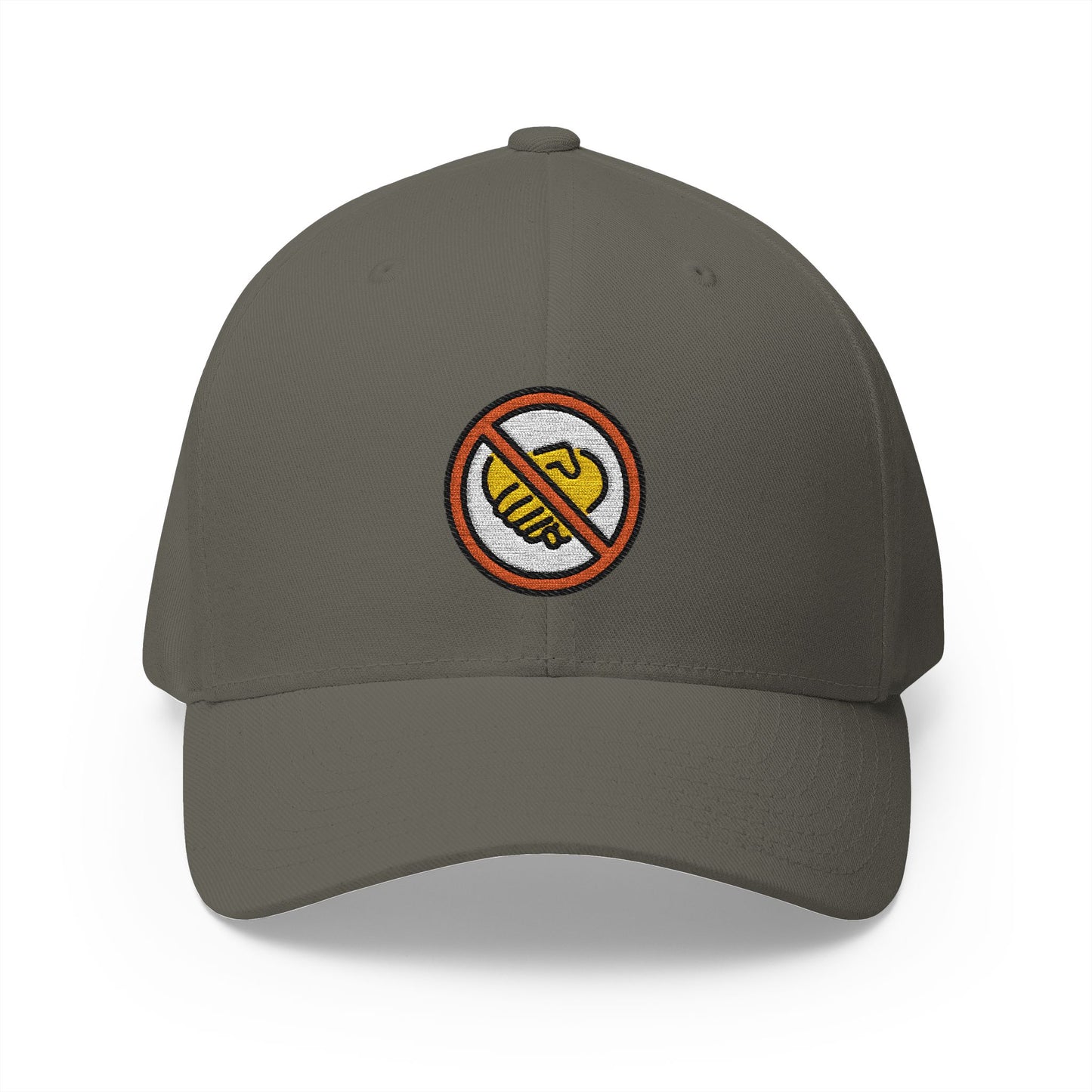 No Handshaking Emoji Olive Cap – Premium by Capmoji
