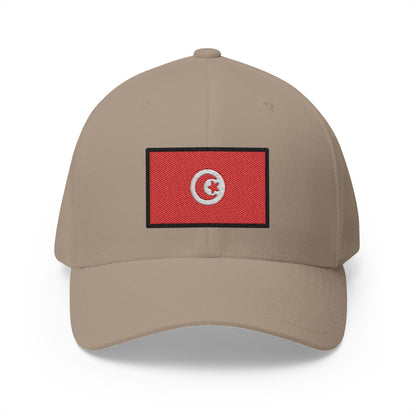 Flag: Tunisia Emoji Khaki Cap – Premium by Capmoji