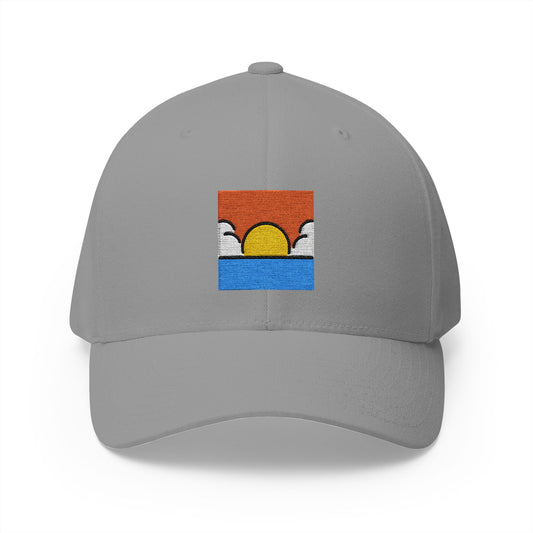 Sunrise Emoji Grey Cap – Premium by Capmoji