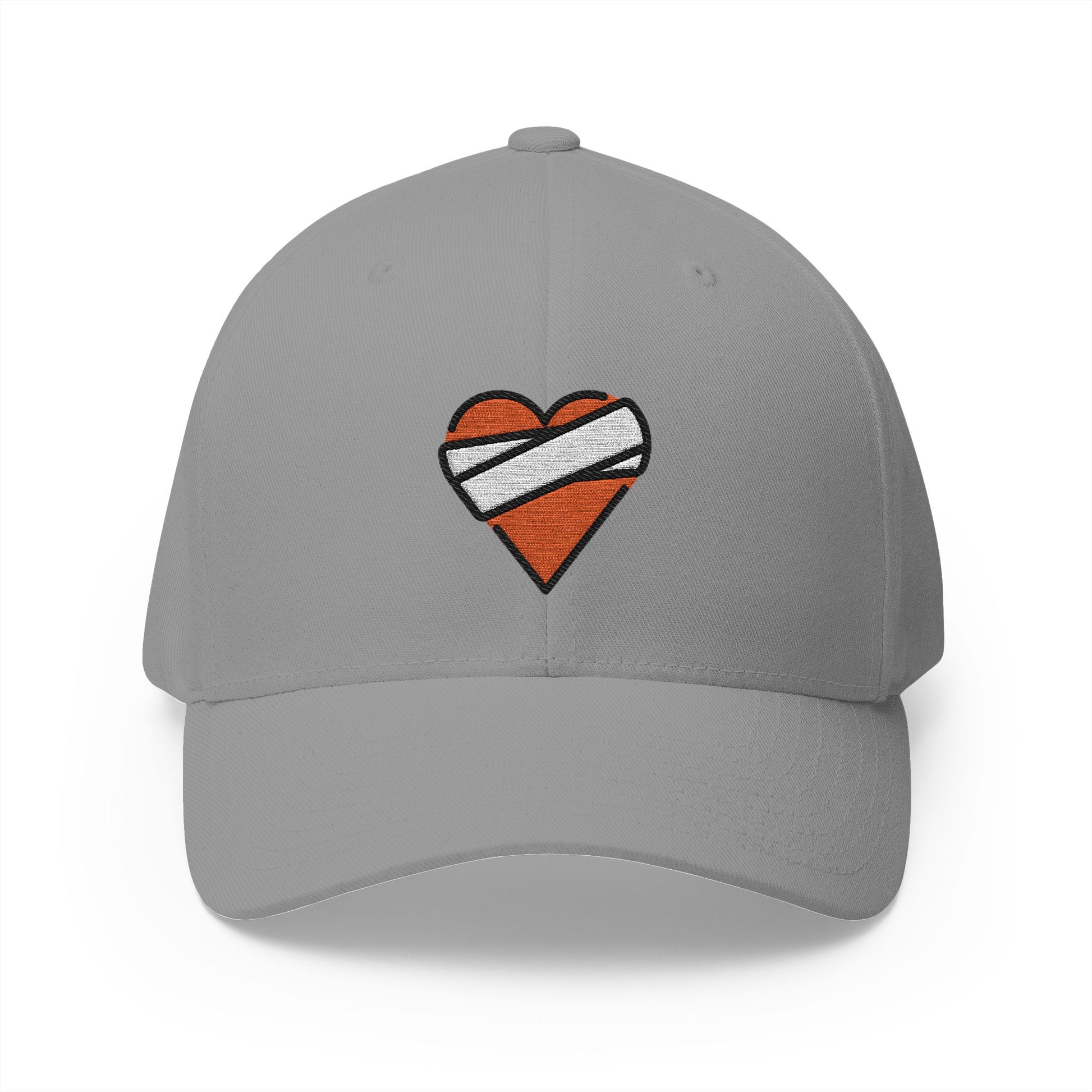 Mending Heart Emoji Grey Cap – Premium by Capmoji