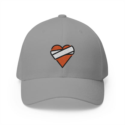 Mending Heart Emoji Grey Cap – Premium by Capmoji