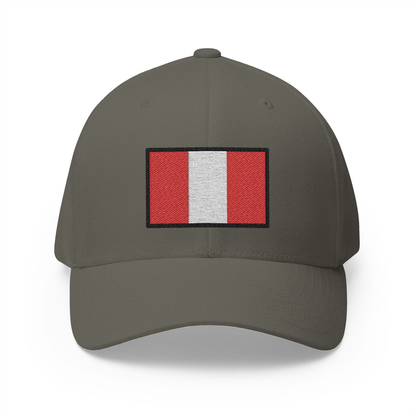 Flag: Peru Emoji Olive Cap – Premium by Capmoji