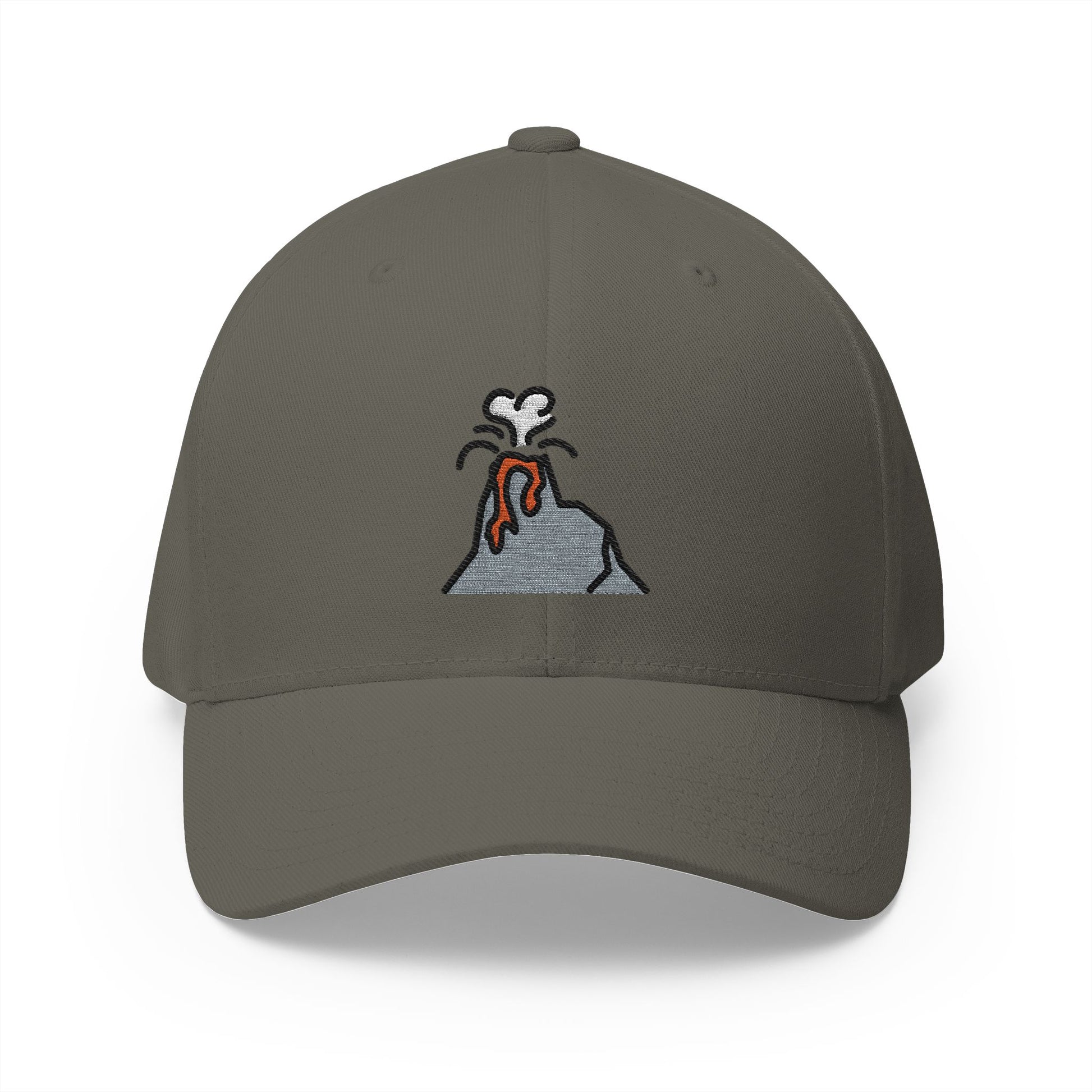 Volcano Emoji Olive Cap – Premium by Capmoji