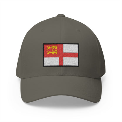 Flag: Sark Emoji Olive Cap – Premium by Capmoji