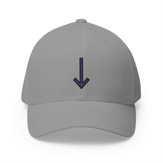 Down Arrow Emoji Grey Cap – Premium by Capmoji