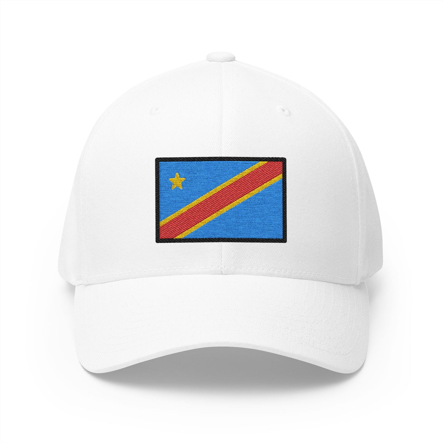 Flag: Congo - Kinshasa Emoji White Cap – Premium by Capmoji