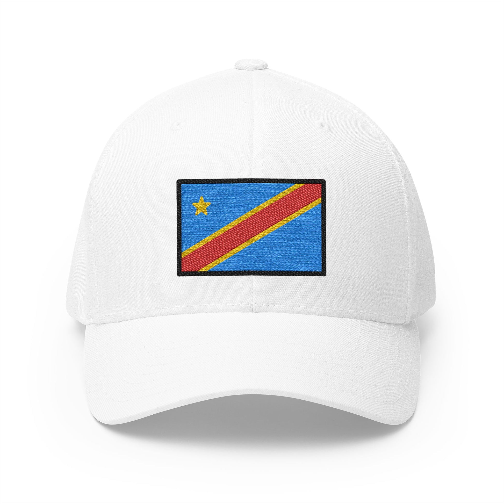 Flag: Congo - Kinshasa Emoji White Cap – Premium by Capmoji