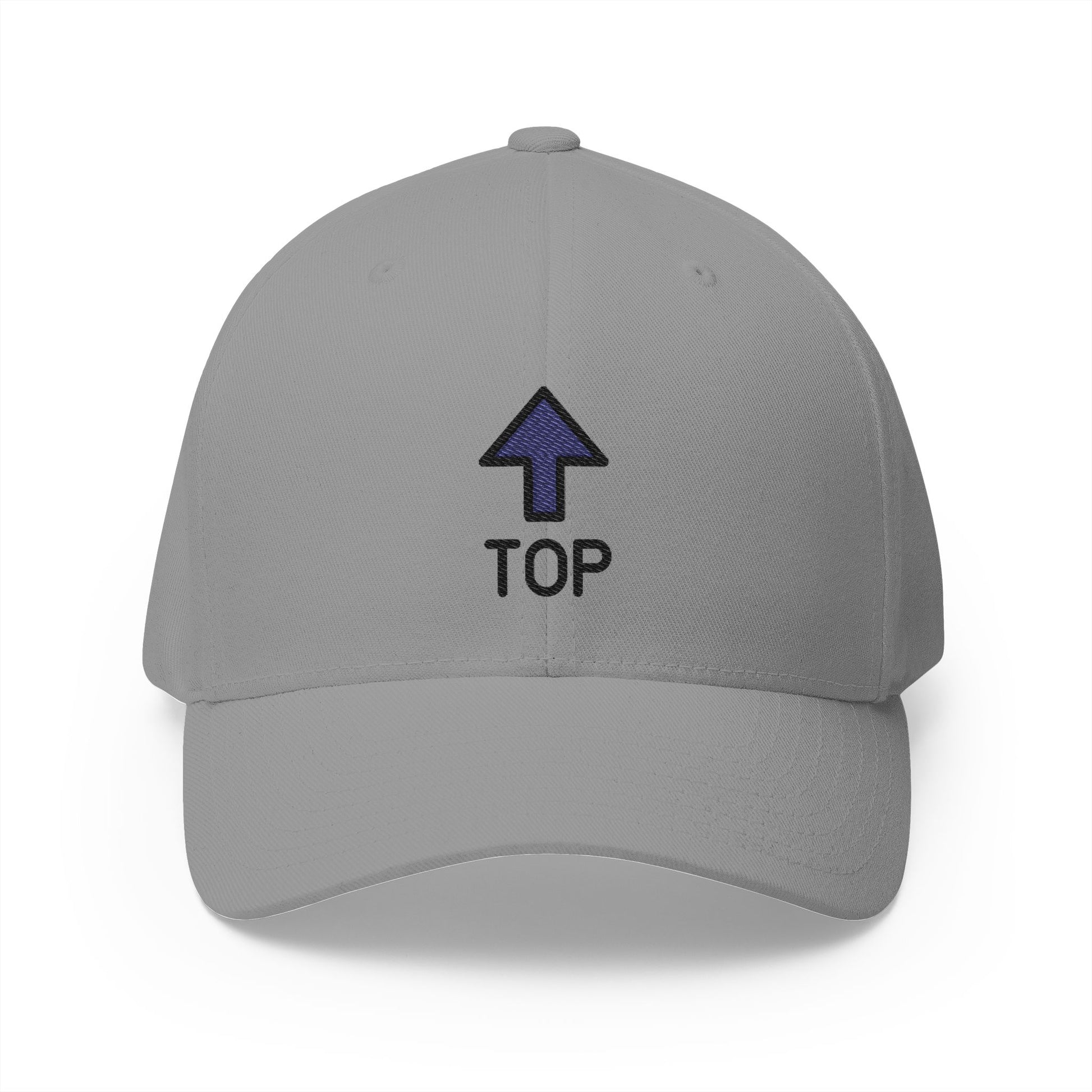 Top Arrow Emoji Grey Cap – Premium by Capmoji