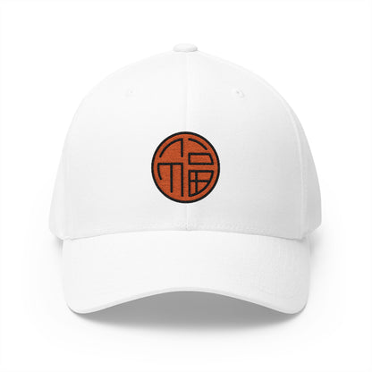 Rounded Symbol For Fu Emoji White Cap – Premium by Capmoji