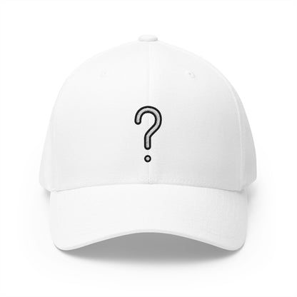 White Question Mark Emoji White Cap – Premium by Capmoji