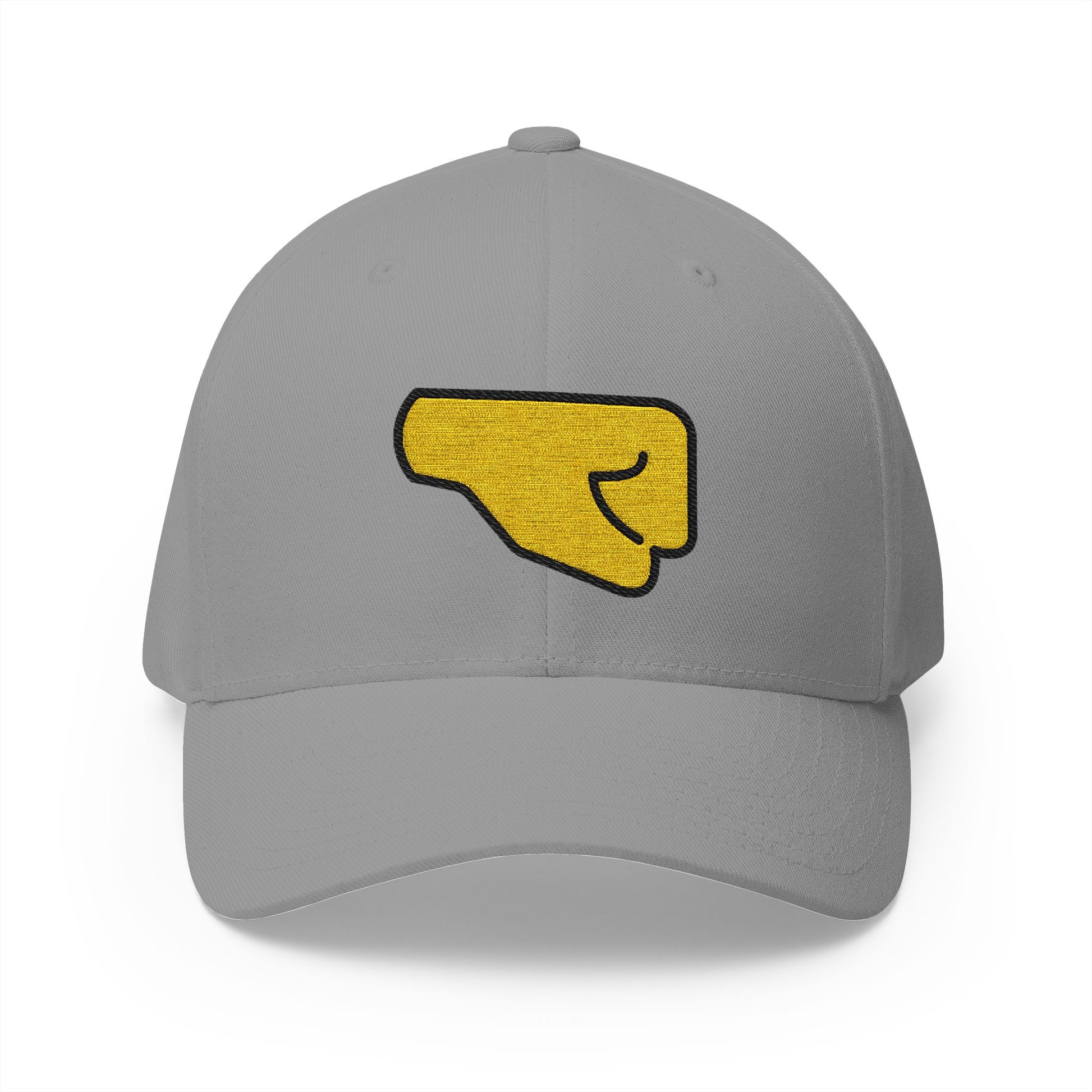 Right-Facing Fist Emoji Grey Cap – Premium by Capmoji