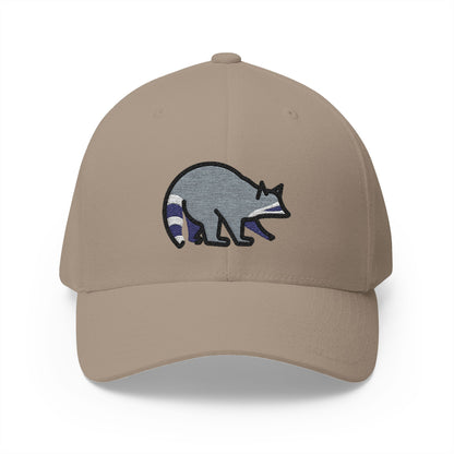 Raccoon Emoji Khaki Cap – Premium by Capmoji
