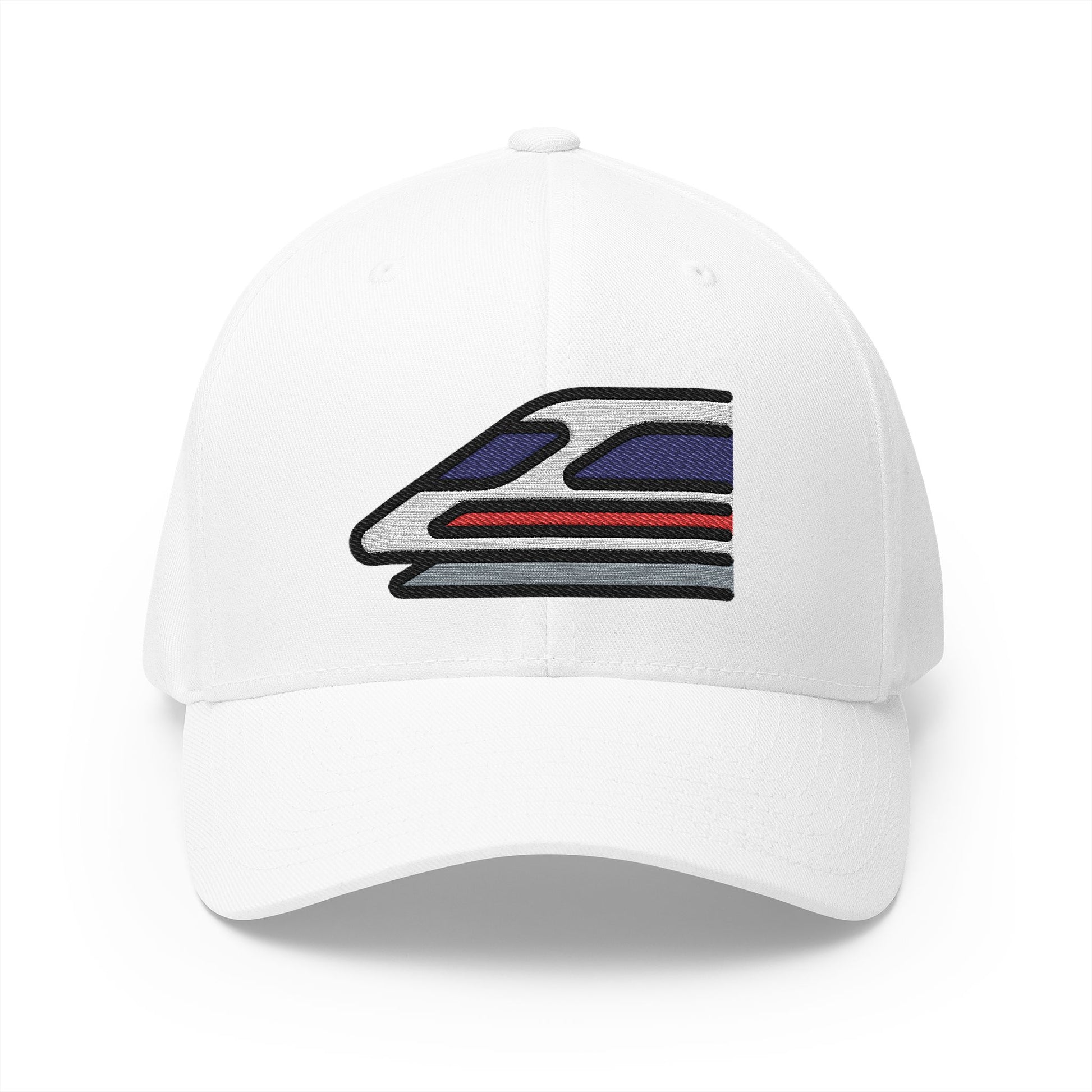 High-Speed Train Emoji White Cap – Premium by Capmoji