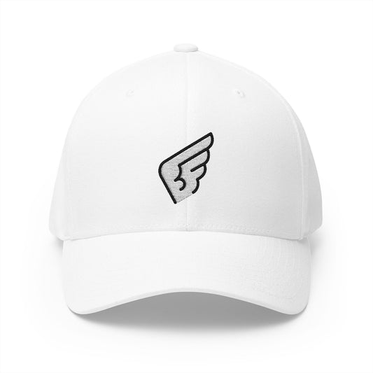 Wing Emoji White Cap – Premium by Capmoji