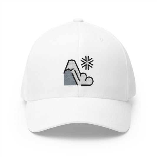 Avalanche Emoji White Cap – Premium by Capmoji