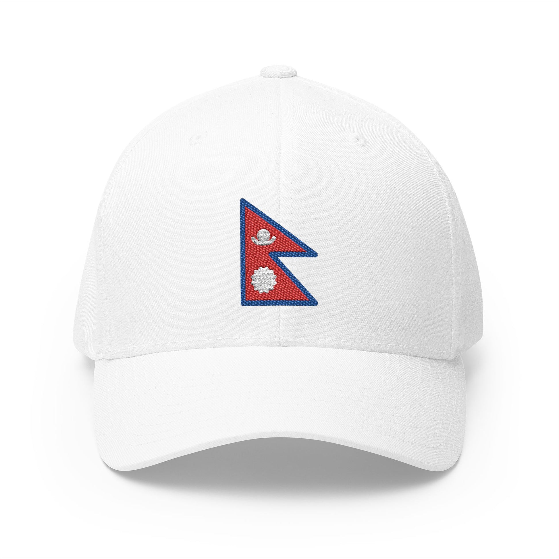 Flag: Nepal Emoji White Cap – Premium by Capmoji