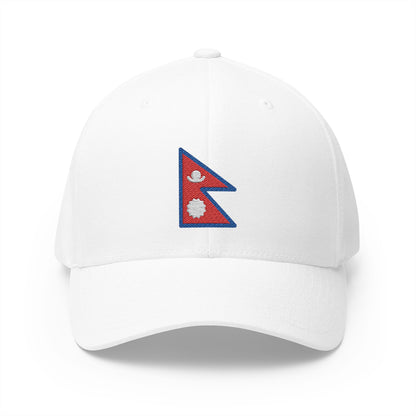 Flag: Nepal Emoji White Cap – Premium by Capmoji