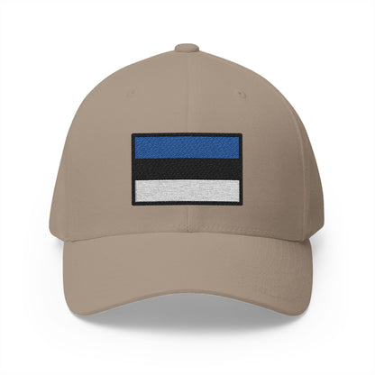 Flag: Estonia Emoji Khaki Cap – Premium by Capmoji