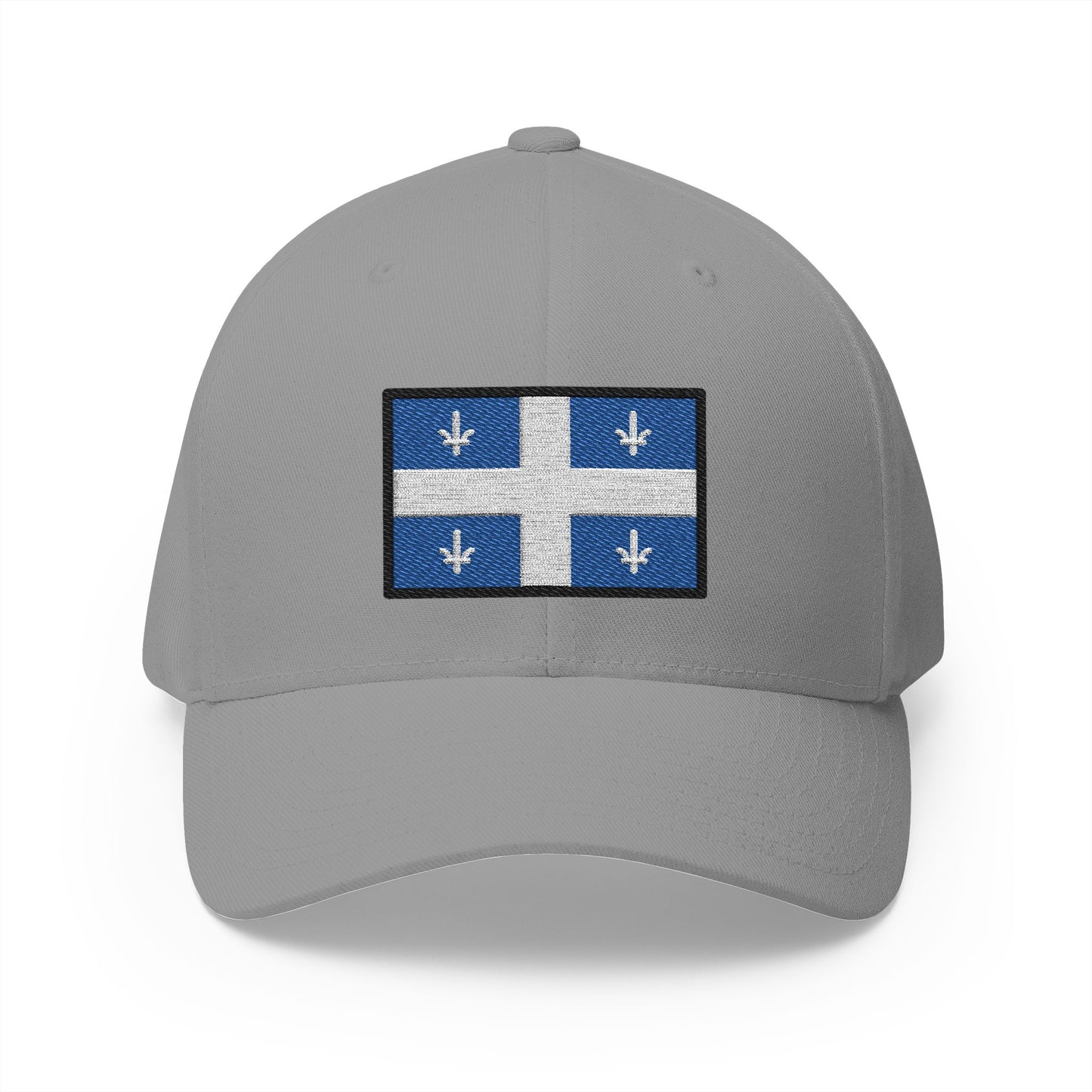 Quebec Flag Emoji Grey Cap – Premium by Capmoji