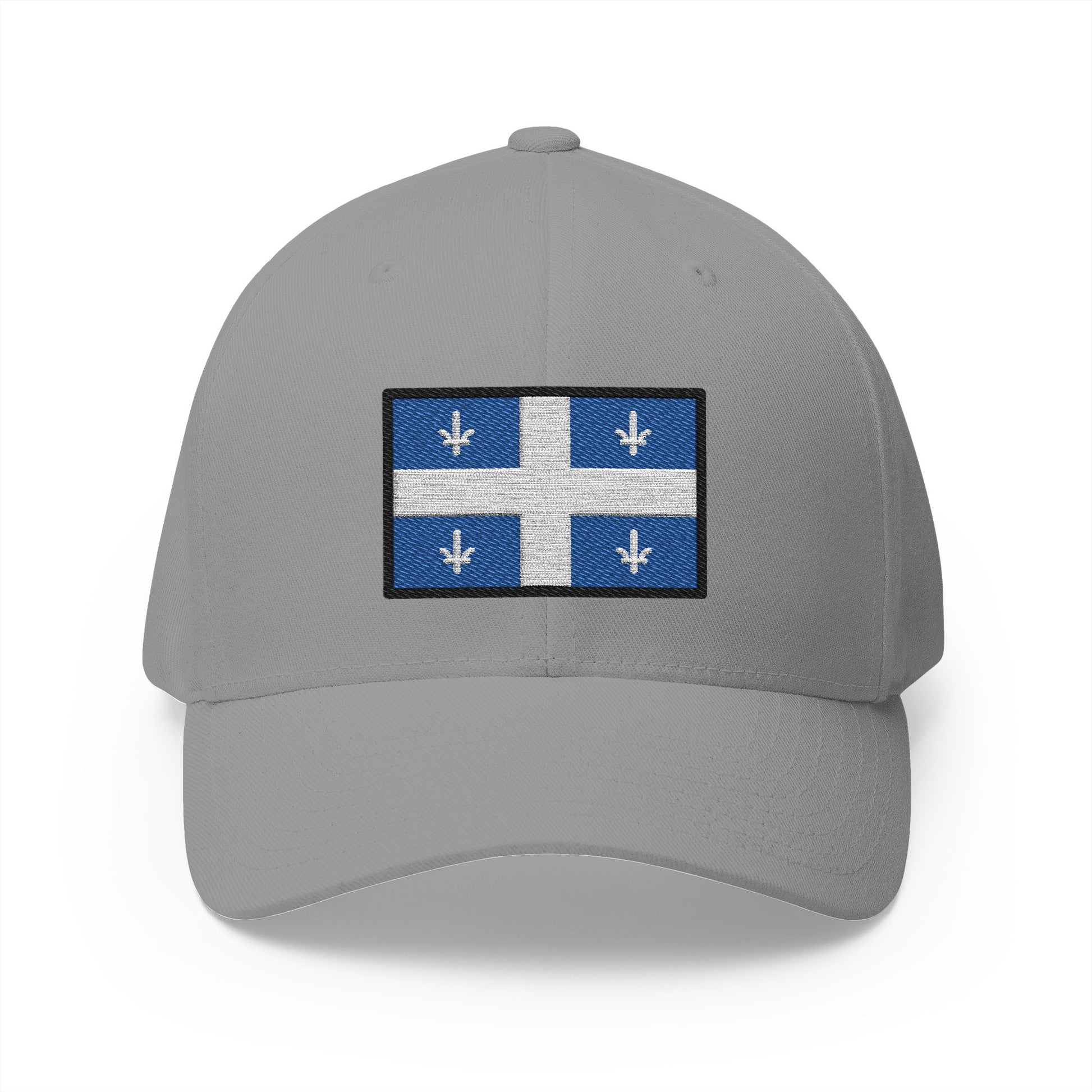 Quebec Flag Emoji Grey Cap – Premium by Capmoji