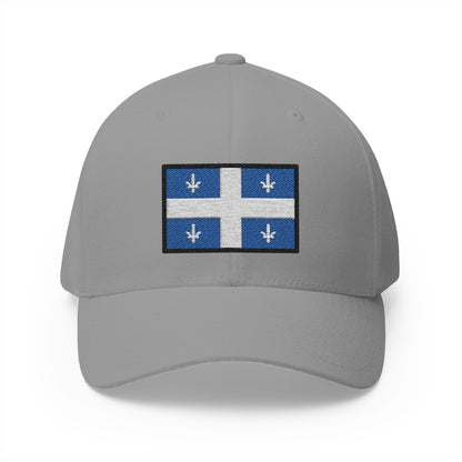 Quebec Flag Emoji Grey Cap – Premium by Capmoji