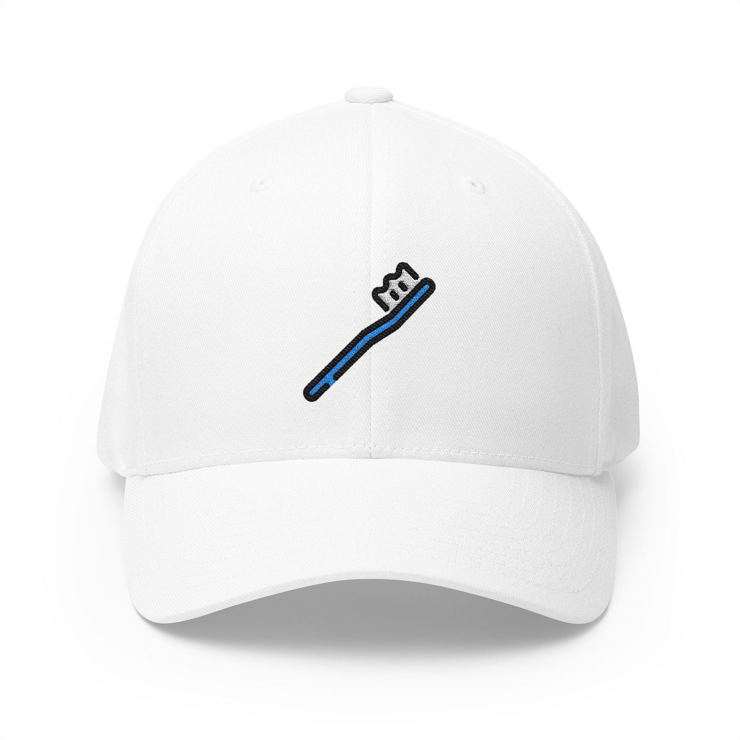Toothbrush Emoji White Cap – Premium by Capmoji