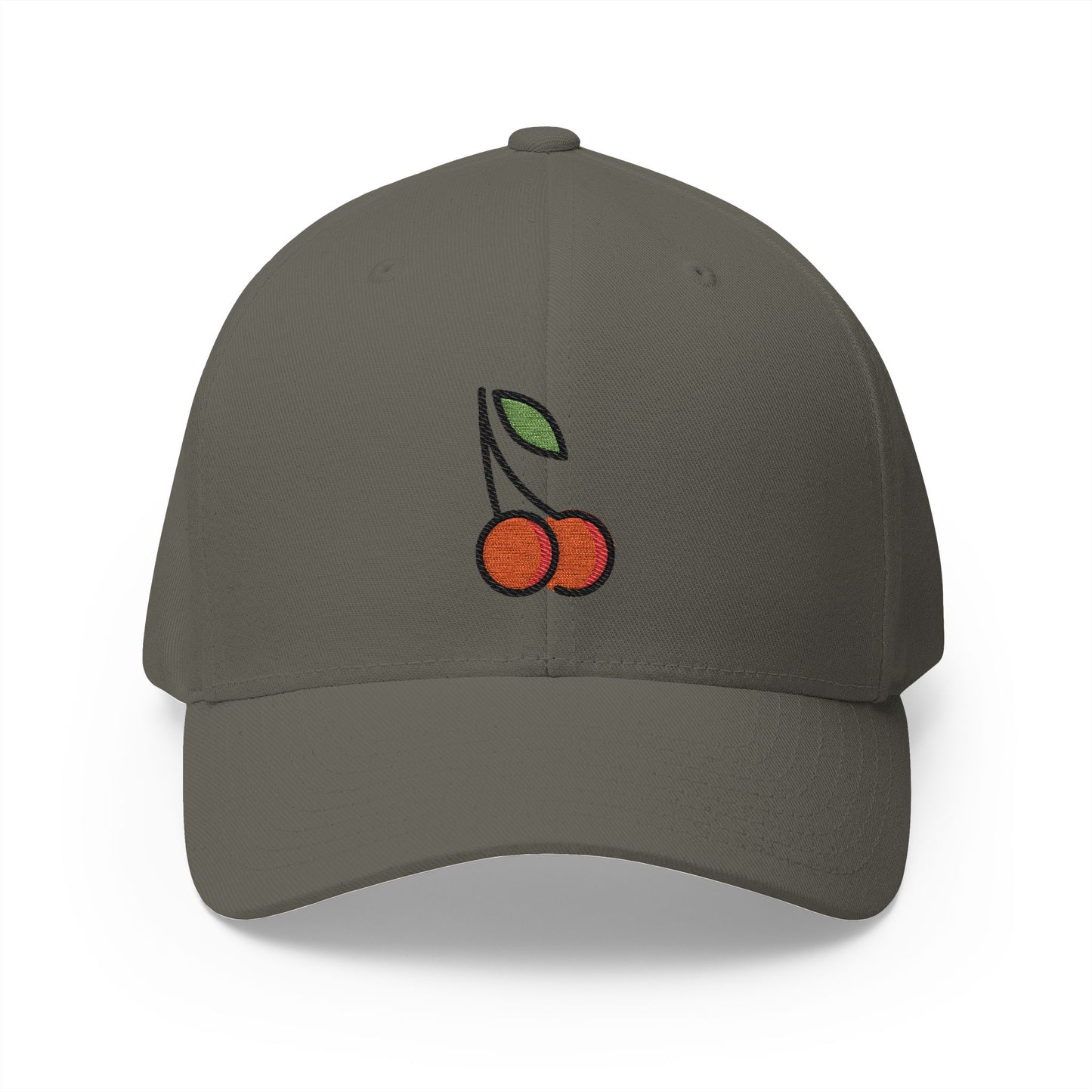 Cherries Emoji Olive Cap – Premium by Capmoji