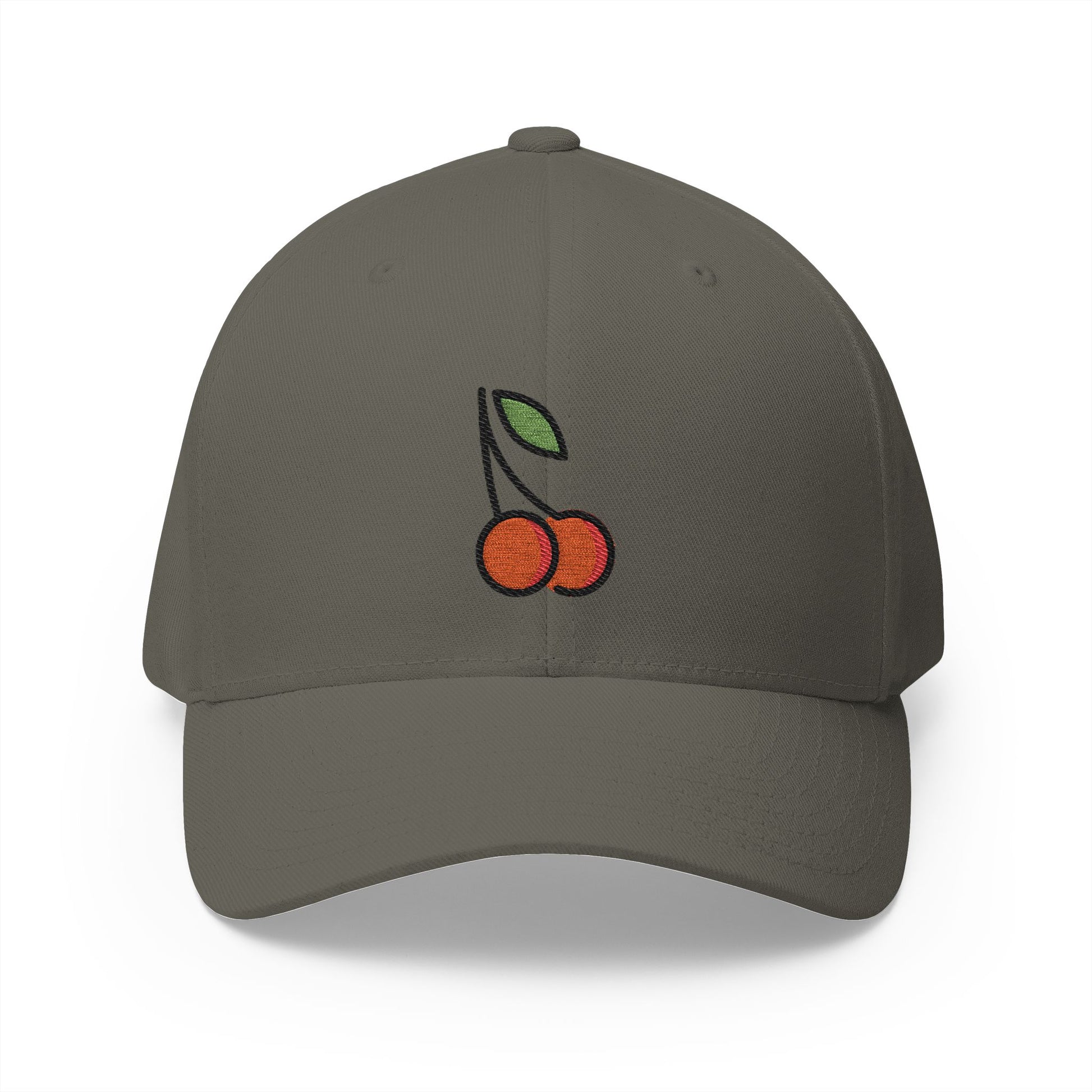 Cherries Emoji Olive Cap – Premium by Capmoji