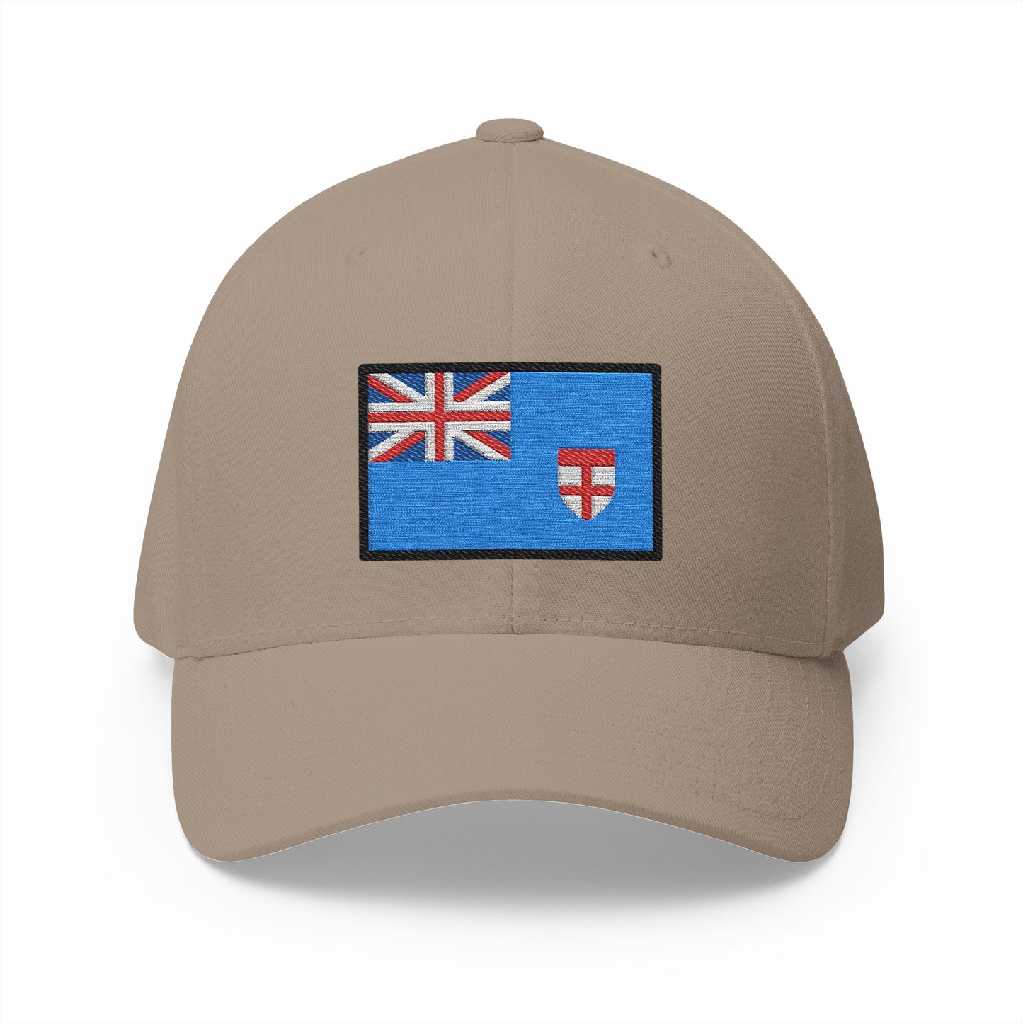 Flag: Fiji Emoji Khaki Cap – Premium by Capmoji