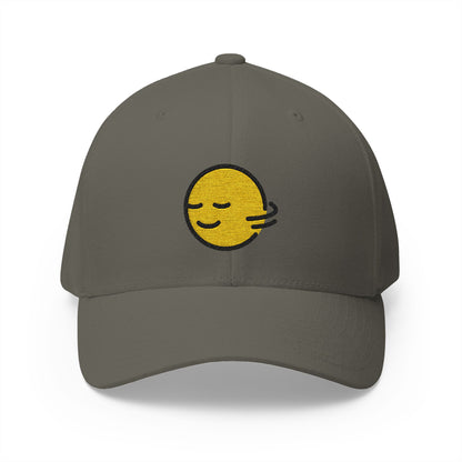 Head Shaking Horizontally Emoji Olive Cap – Premium by Capmoji