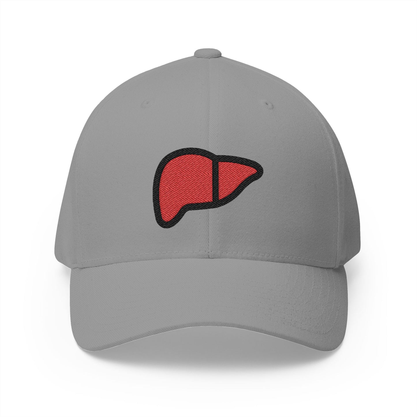 Liver Emoji Grey Cap – Premium by Capmoji