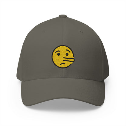 Lying Face Emoji Olive Cap – Premium by Capmoji