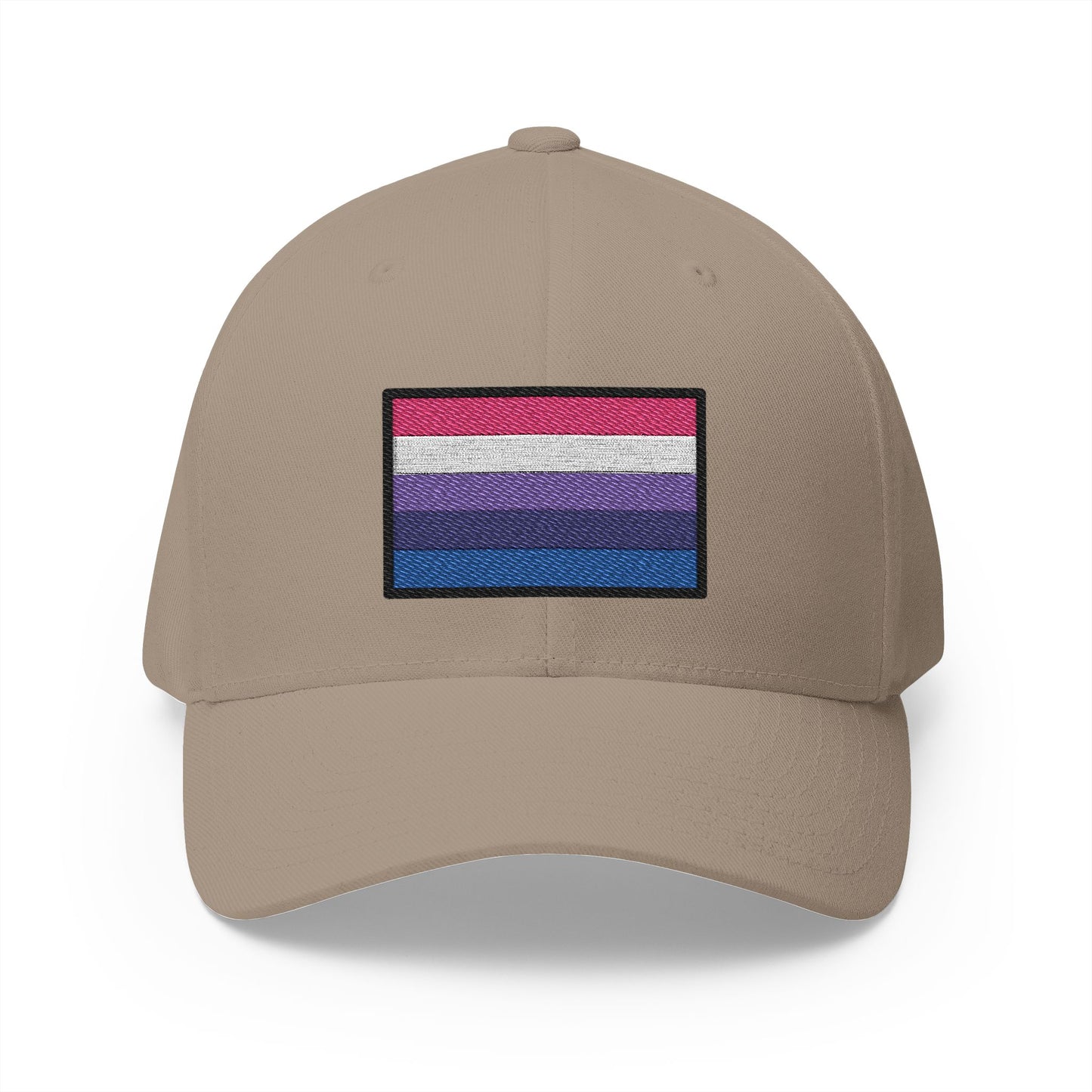 Genderfluid Emoji Khaki Cap – Premium by Capmoji